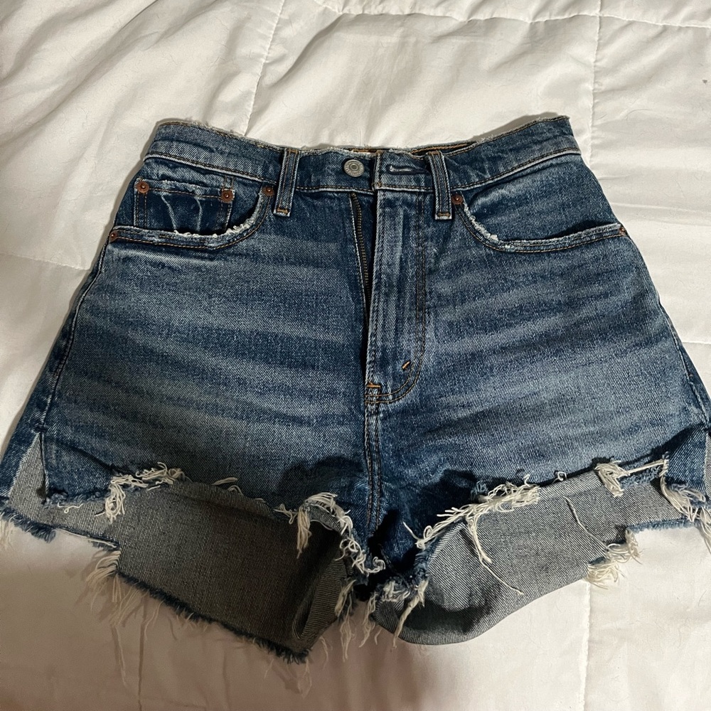 Dark denim shorts